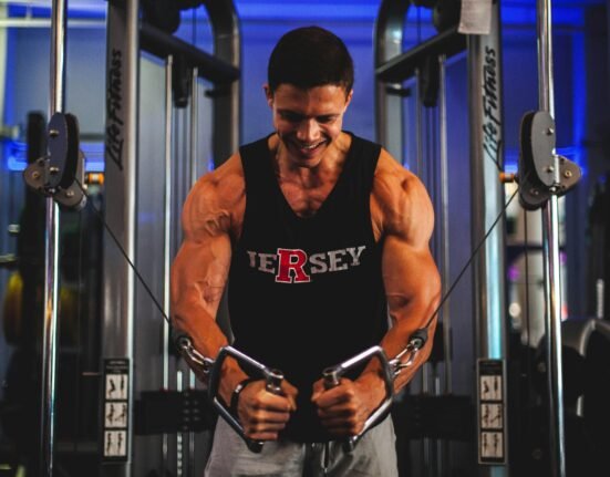 Man performing push-ups for home workouts to build muscle without equipment