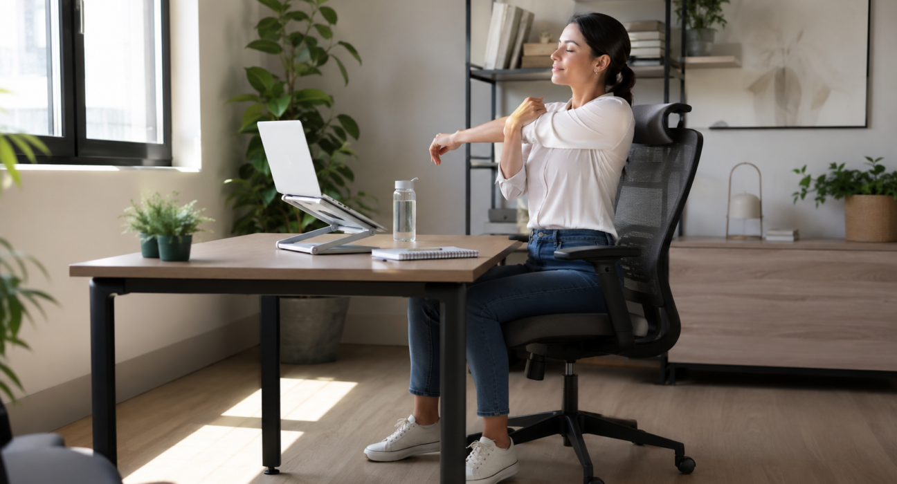 Desk life habits for long sitting comfort