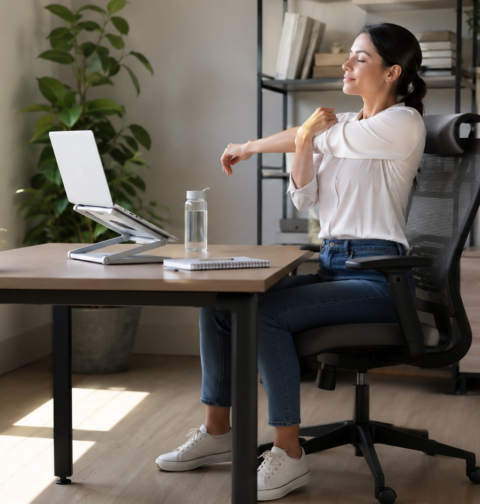 Desk life habits for long sitting comfort